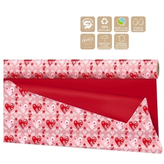 Love Cellophane Roll 80cm 25m Amara Clayrton