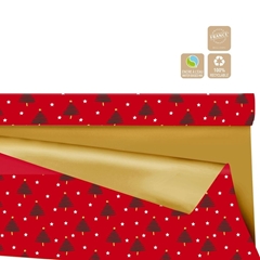 Christmas Roll 80cm 25m Duo Mat Alberi Clayrton