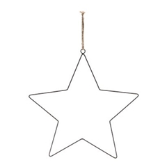 Christmas Hanging Star Metal 40cm