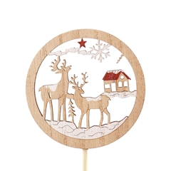 Christmas Sticks 20cm Deco Reindeer 7cm