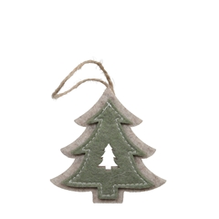 Christmas Deco Hanging Tree Felt 8.5cm