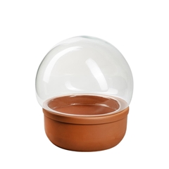 Glass Cloche Bbowl Sintra D21*25cm