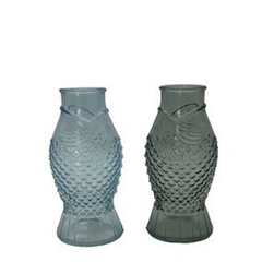 Maritime Glass Vase Fish 9*7*18cm