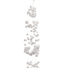 Christmas Deco Snowbal Garland 135cm