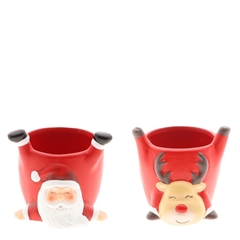 Christmas Ceramics Santa Pot D13*12cm