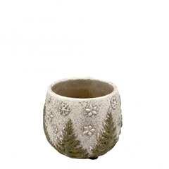 Christmas Ceramics Xmas Pot D10.5*9cm