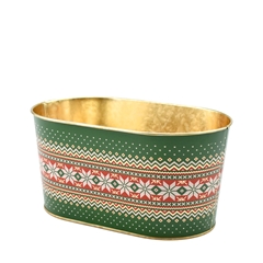 Christmas Zinc Esra Tray 22.5*13.5*11cm