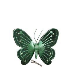 Christmas Deco Butterfly/clip 12*9.5cm