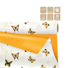 Cellophane Roll 80cm 25m Duo Mat Floraison Clay