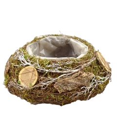All Saints Natural Planter Round D25*9cm