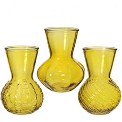 Glass Vase Kristal D6/13*18cm Ass.