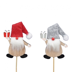 Christmas Sticks 20cm Santa 8.5cm Ass.