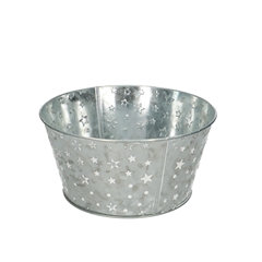 Christmas Zinc Nigel Tray D20*10cm
