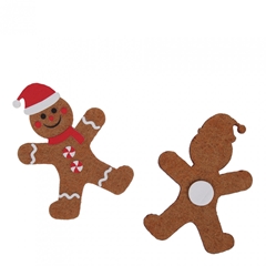 Christmas Sticker Pepper Doll 6cm X12