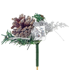 Christmas Sticks 15cm Christmas Rose 8cm