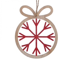 Christmas Hanging Wood Icicle D8.5cm