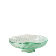 Glass Bowl Floriek Foot D18.5*7cm