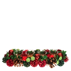 Christmas Tea Light H. Pine Cone 44*15*8cm