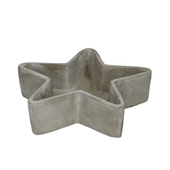 Christmas Ceramics Tray Star D20*5cm