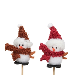 Christmas Sticks 20cm Snowman 4.5*7.5cm