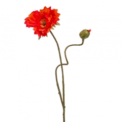Artificial Flowers Papaver 74cm