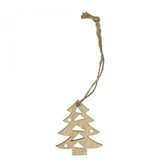 Christmas Natural Deco Hang.christmastr. 5cm X24
