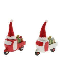 Christmas Tuktuk+christm.tree 11*5*13cm