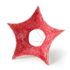 Christmas Bouquet Holder Sisal Star 25cm