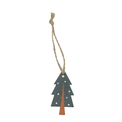 Christmas Deco Hanging Tree 5.5cm X24