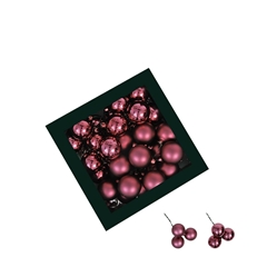 Christmas Bauble Ball/wire 40mm Combi X36