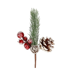 Christmas Sticks 10cm Pinecone 10cm Deco