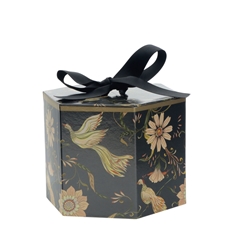 Bouquetholder Hatbox Birds D15*13cm