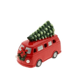 Christmas Led Bus+christm.tree 20*9*15.5cm