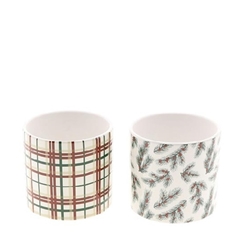 Christmas Ceramics Festive Pot D13*12cm