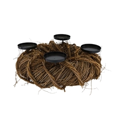 Christmas Natural Candle Holder Willow 35cm