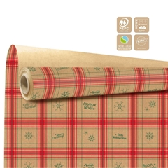 Christmas Roll 80cm 40m Glasgow Kraft Clayrton
