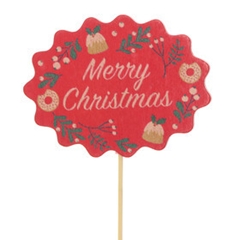 Christmas Sticks 10cm Merry Christmas 6.5*8.5cm