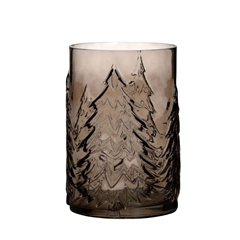 Christmas Glass Cylinder Tree D16*22cm